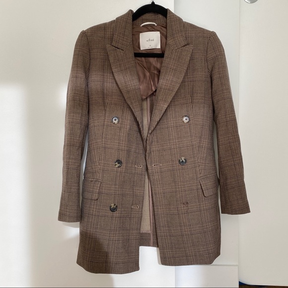 Aritzia Wilfred Plaid Blazer - Picture 1 of 5